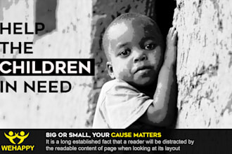 design flyer for association, charity, organization