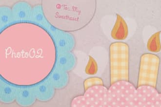 create lovely Birthday wishing video
