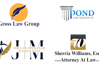 create a legal, law firm, attorney, or lawyer logo