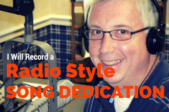 record a radio style song dedication