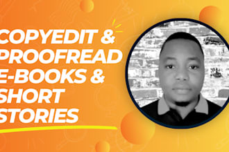 be your book editor for ebooks and short stories
