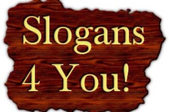 come up with a slogan for your business