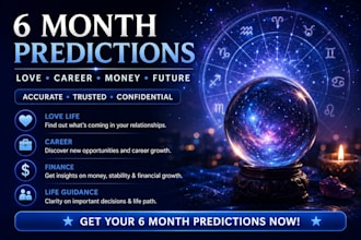 perdict coming 6 month for love and career