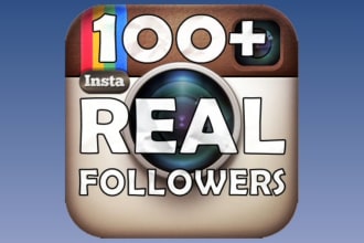 give you ★ 100+ REAL Instagram Followers ★ and Tons of Likes and Comments | Buyers Reviews speak for me