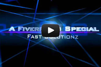 make a SUPERB intro video for your product, website or just a name