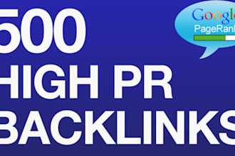 create 500 Verified High PR backlinks for your website through blog comments using Scrapebox
