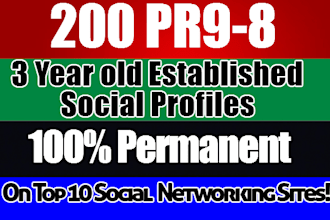 manually 200 permanent social bookmarking backlinks from top 10 social sites