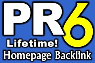 give you a permanent link on a PR6 site on the homepage