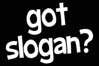 give you or your company/service a slogan or tagline
