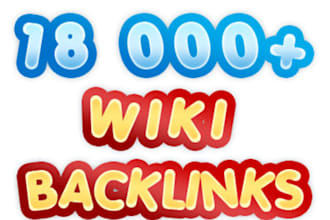 create 18000 contextual WIKI backlinks from over 5000 unique domains and ping