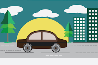 design an outstanding flat illustration