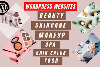 design a stunning beauty, spa, skincare, yoga, or salon website