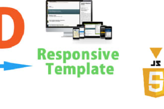 convert psd to responsive HTML css3