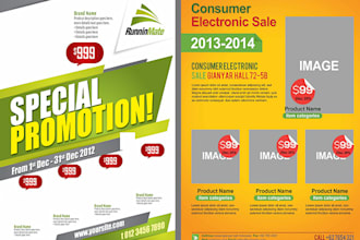 create a PROFESSIONAL advert flyer or brochure