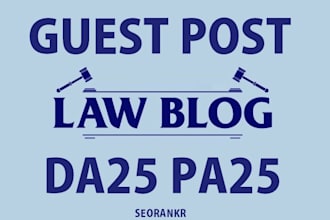 publish a guest post on law niche blog site
