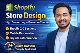 develop a custom shopify theme using liquid and shopify