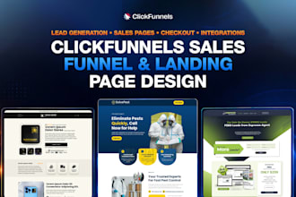 build clickfunnels sales funnel and landing page