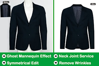 do invisible ghost mannequin or neck joint