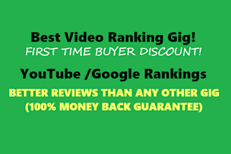 rank ur youtube video with seo ranking or get full refund