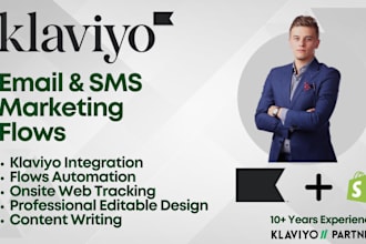 setup klaviyo email and sms marketing flows for ecommerce