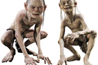 argue about anything, as Smeagol and Gollum, in a video for up to 45 seconds