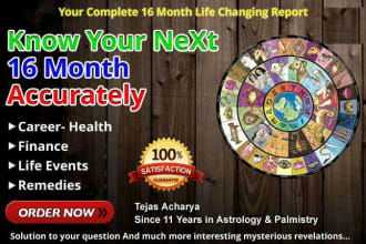 16 month detailed accurate astrology prediction report