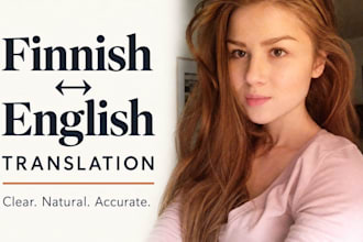translate english to finnish and finnish to english