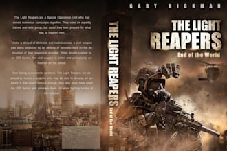 book covers design, magazines or audio book