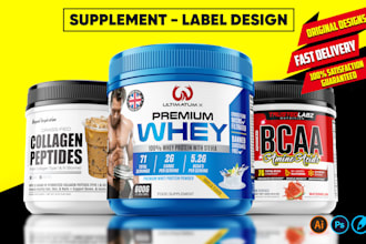 do pixel perfect supplement label design and product label packaging