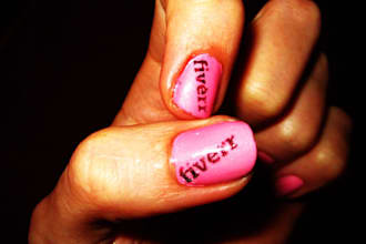put your company logo on my nails