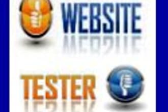 act as a user and test / review your website and will provide EXCEPTIONAL review from a customer point of view