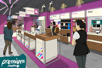 draw detailed line art