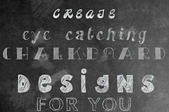 create eye catching chalkboard designs