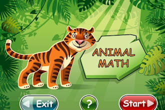 create a great Math Game for children, which will speak to your child using his own name