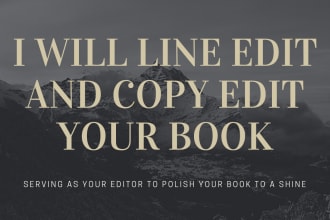 line edit your book