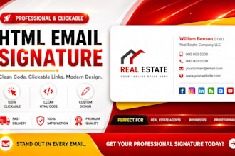 create email signature or clickable HTML email signature
