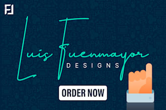create a modern signature logo