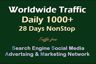 send unlimited web traffic worldwide