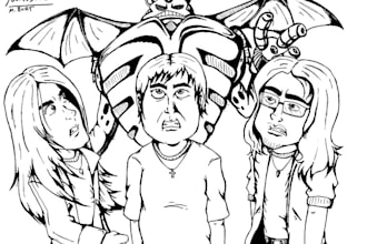 make a comic book style caricature portrait of your choosing