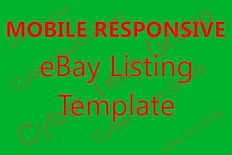 design ebay listing template plus installation
