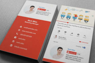 design youtube style business card