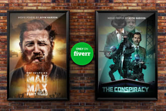 design movie poster, event poster character posters for u