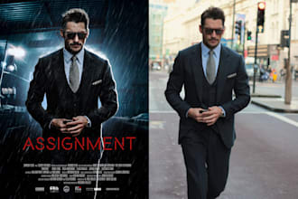 design movie posters, event posters and social media posters