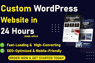 be your custom wordpress developer, website designer, mobile friendly website
