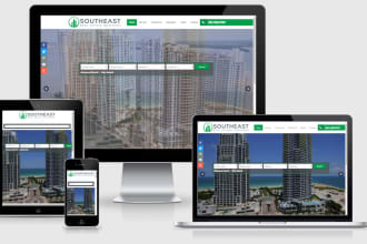 create eye catching  real estate website