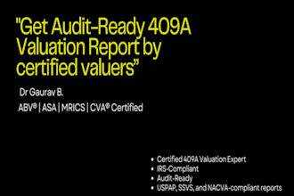 prepare audit ready certified 409a valuation report