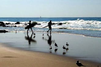 send you sand from the sunny beaches of Malibu beach, Santa Monica, or another Southern California Beach