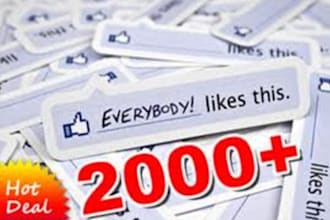 do 2000 likes for your facebook in 1 Day