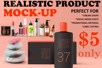 turn your product label into realistic 3d bottle in 24 hrs