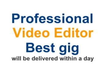 do professional video editing and deliver in less than 48 hours